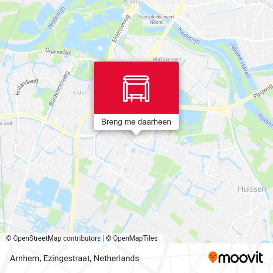 Arnhem, Ezingestraat kaart