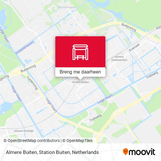 Almere Buiten, Station Buiten kaart