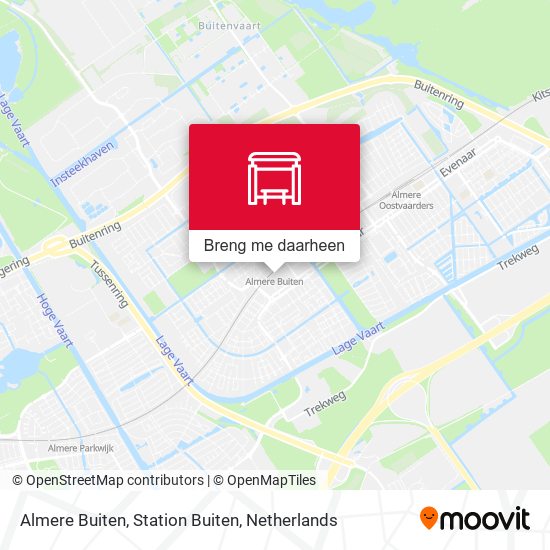 Almere Buiten, Station Buiten kaart