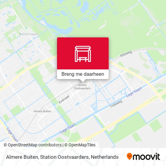 Almere Buiten, Station Oostvaarders kaart