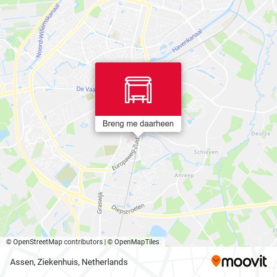 Assen, Ziekenhuis kaart