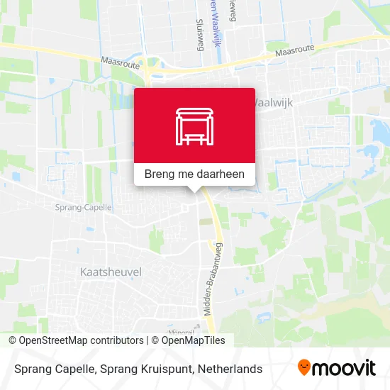 Sprang Capelle, Sprang Kruispunt kaart