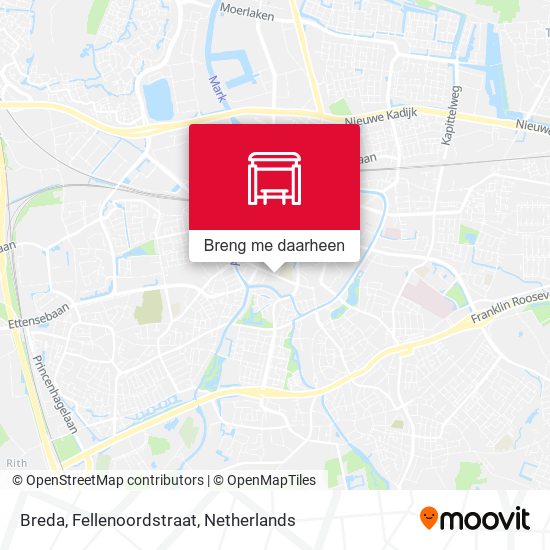 Breda, Fellenoordstraat kaart
