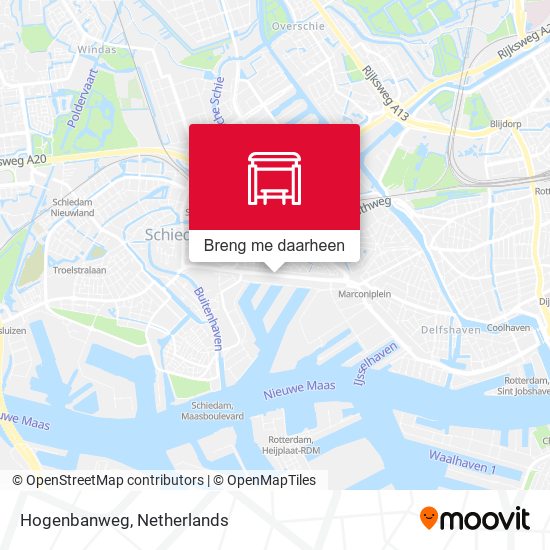 Hogenbanweg kaart