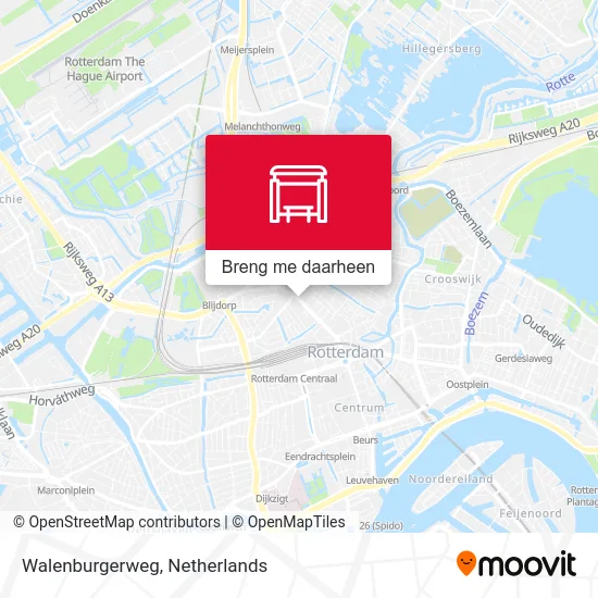 Walenburgerweg kaart