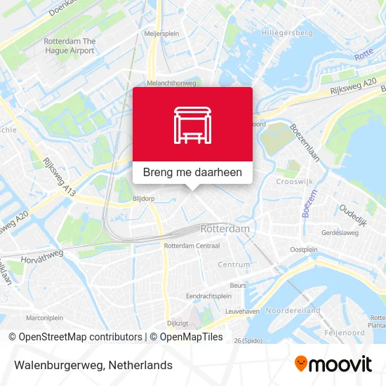 Walenburgerweg kaart