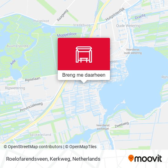 Roelofarendsveen, Kerkweg kaart