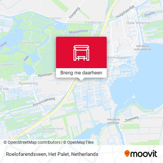 Roelofarendsveen, Het Palet kaart