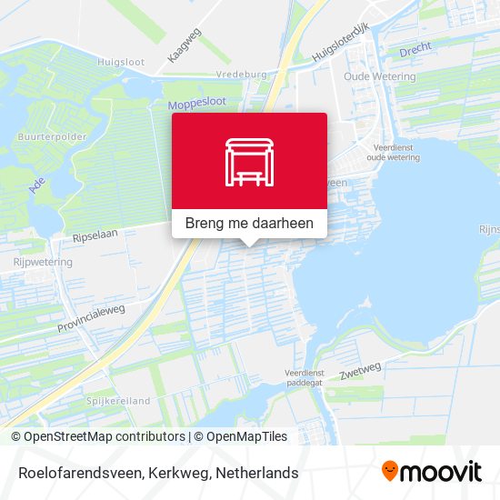 Roelofarendsveen, Kerkweg kaart
