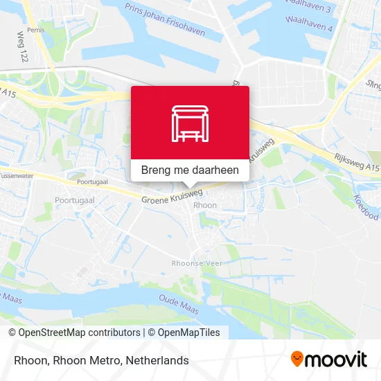 Rhoon, Rhoon Metro kaart