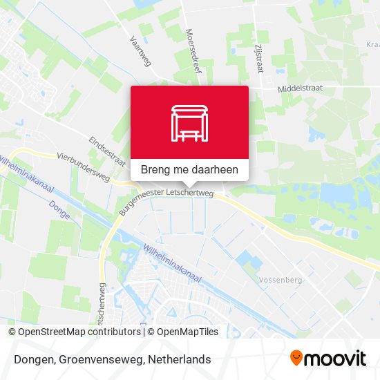Dongen, Groenvenseweg kaart