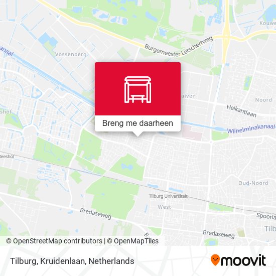 Tilburg, Kruidenlaan kaart