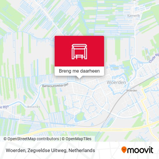 Woerden, Zegveldse Uitweg kaart