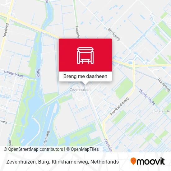 Zevenhuizen, Burg. Klinkhamerweg kaart