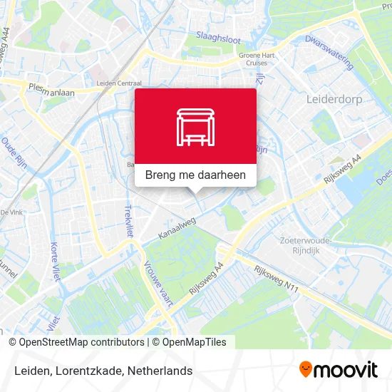 Leiden, Lorentzkade kaart