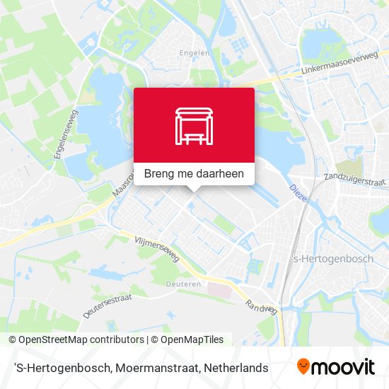 'S-Hertogenbosch, Moermanstraat kaart