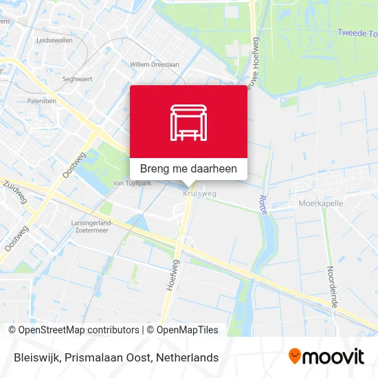 Bleiswijk, Prismalaan Oost kaart