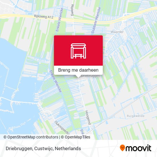 Driebruggen, Custwijc kaart