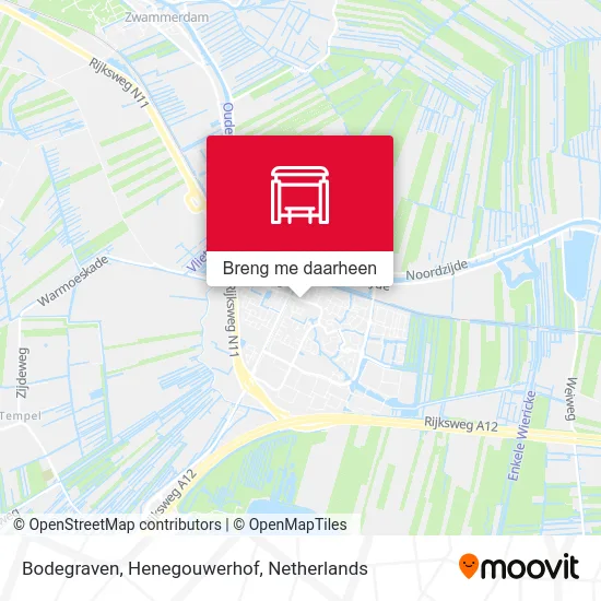 Bodegraven, Henegouwerhof kaart