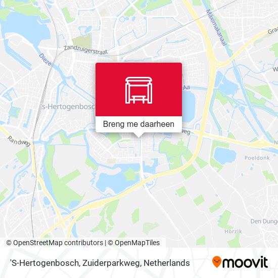 'S-Hertogenbosch, Zuiderparkweg kaart