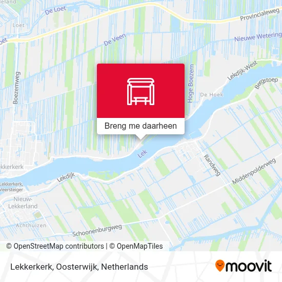 Lekkerkerk, Oosterwijk kaart