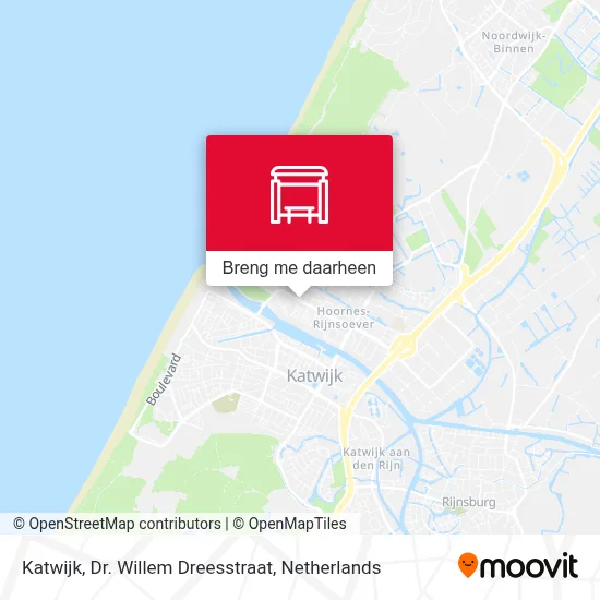 Katwijk, Dr. Willem Dreesstraat kaart