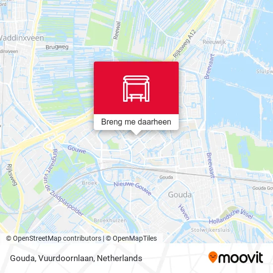 Gouda, Vuurdoornlaan kaart