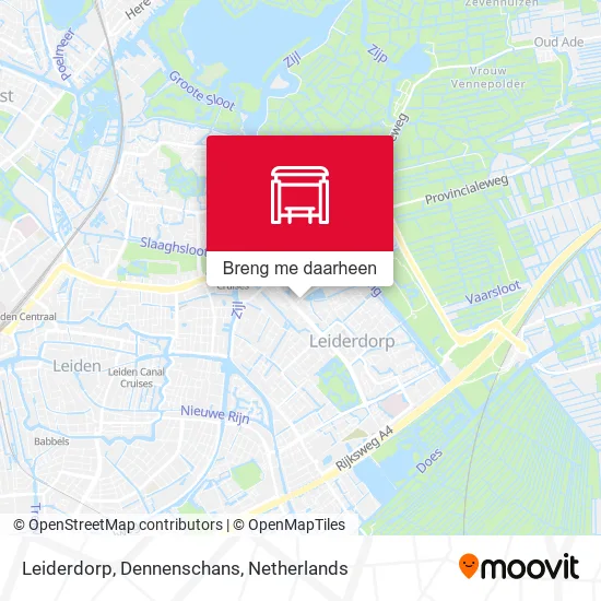 Leiderdorp, Dennenschans kaart