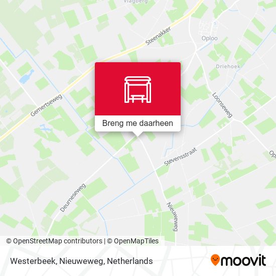 Westerbeek, Nieuweweg kaart