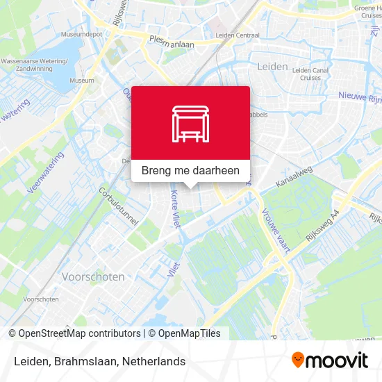 Leiden, Brahmslaan kaart