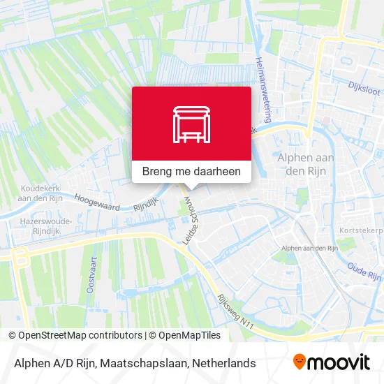 Alphen A / D Rijn, Maatschapslaan kaart