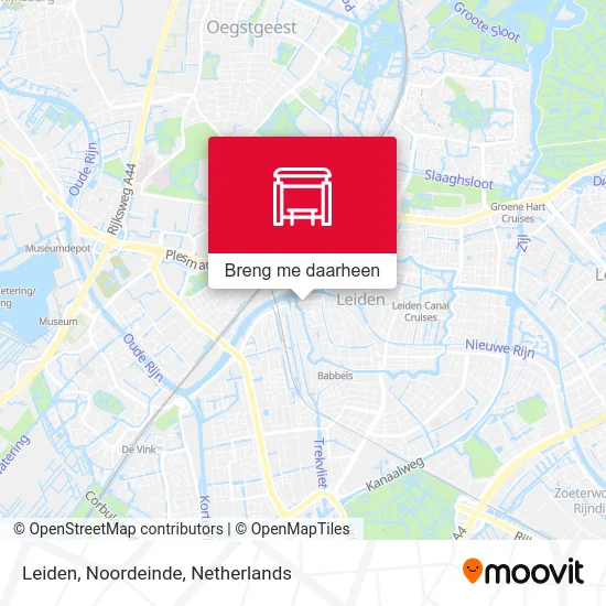 Leiden, Noordeinde kaart