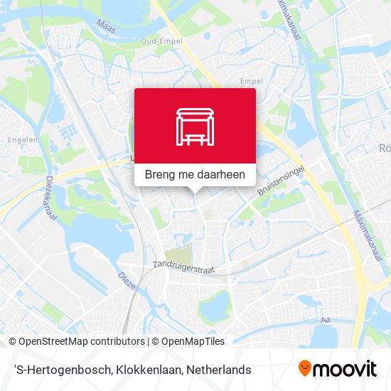 'S-Hertogenbosch, Klokkenlaan kaart