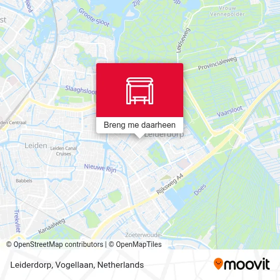 Leiderdorp, Vogellaan kaart