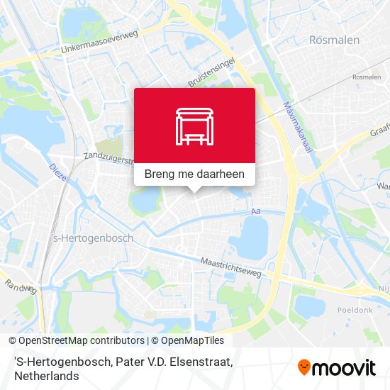 'S-Hertogenbosch, Pater V.D. Elsenstraat kaart