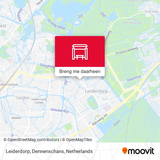 Leiderdorp, Dennenschans kaart