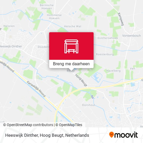 Heeswijk Dinther, Hoog Beugt kaart