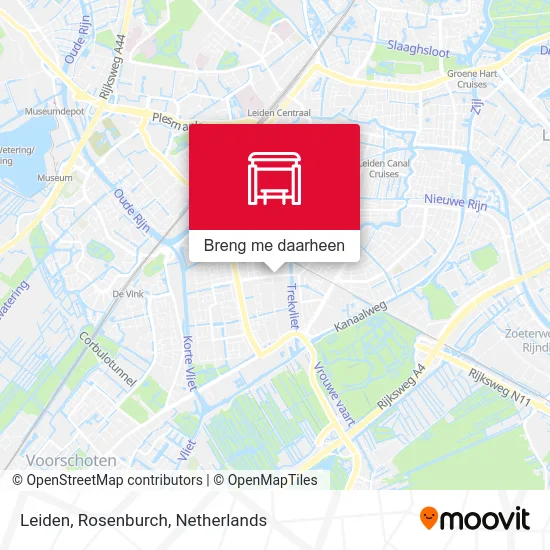 Leiden, Rosenburch kaart