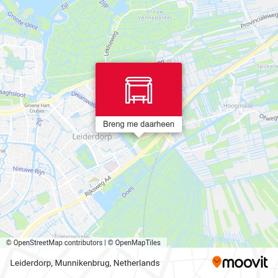 Leiderdorp, Munnikenbrug kaart