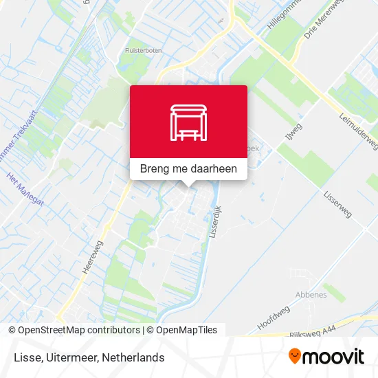 Lisse, Uitermeer kaart