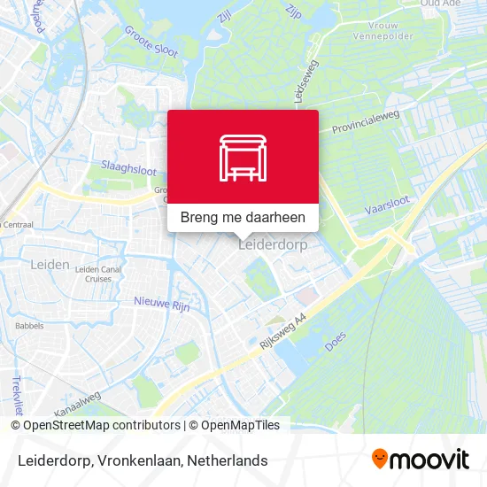 Leiderdorp, Vronkenlaan kaart