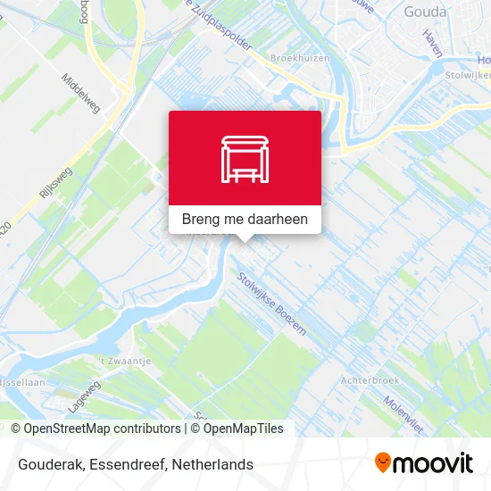 Gouderak, Essendreef kaart