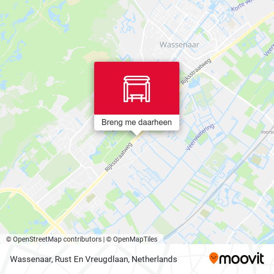 Wassenaar, Rust En Vreugdlaan kaart