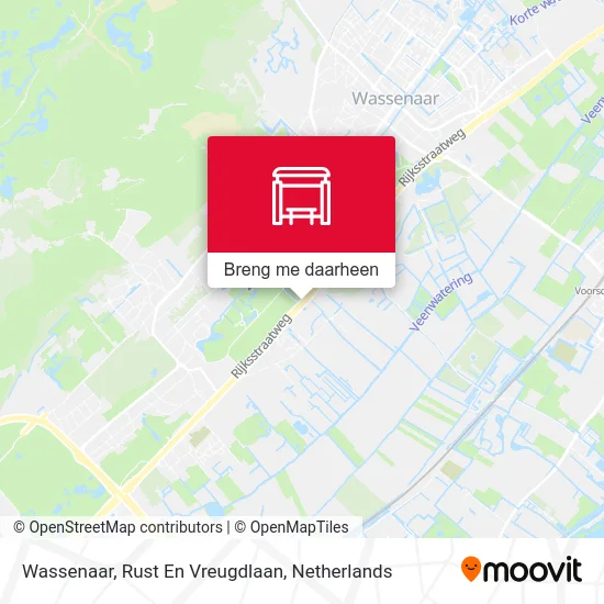 Wassenaar, Rust En Vreugdlaan kaart