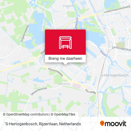 'S-Hertogenbosch, Rijzertlaan kaart