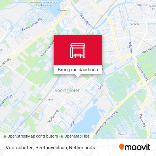Voorschoten, Beethovenlaan kaart
