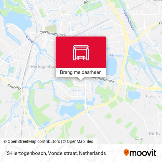 'S-Hertogenbosch, Vondelstraat kaart