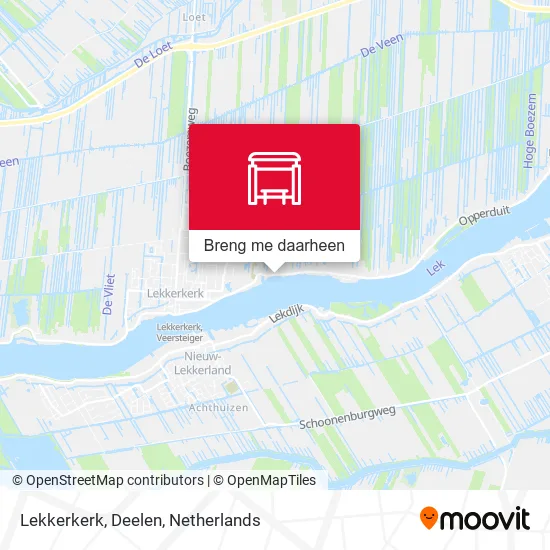 Lekkerkerk, Deelen kaart