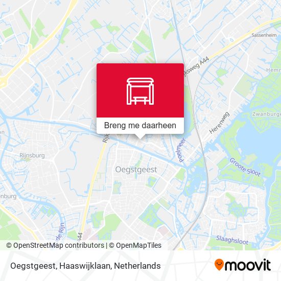 Oegstgeest, Haaswijklaan kaart