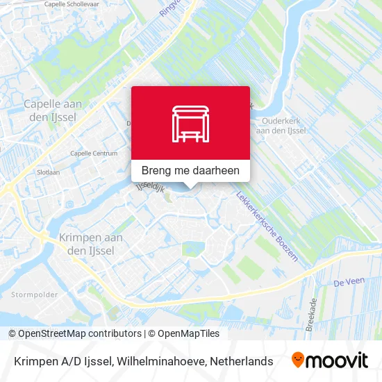 Krimpen A / D Ijssel, Wilhelminahoeve kaart